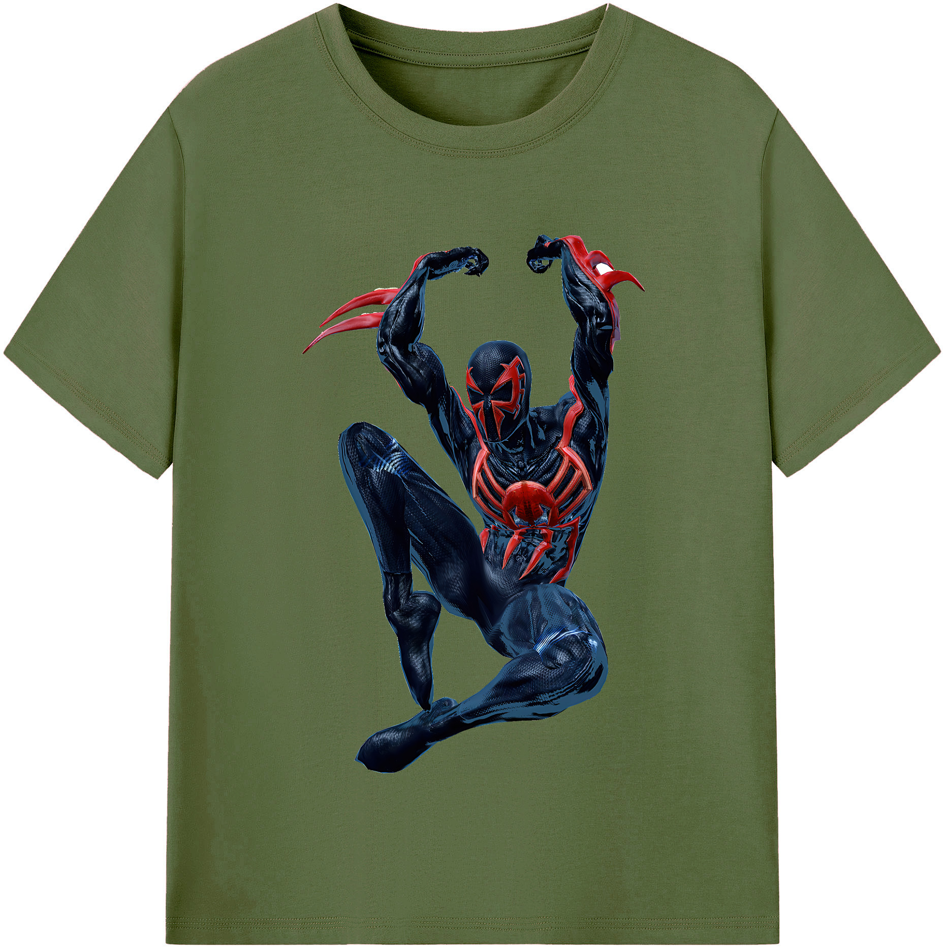 （画像用） Spider Man スパイダーマン 綿100％半袖Tシャツ（フロントプリント）